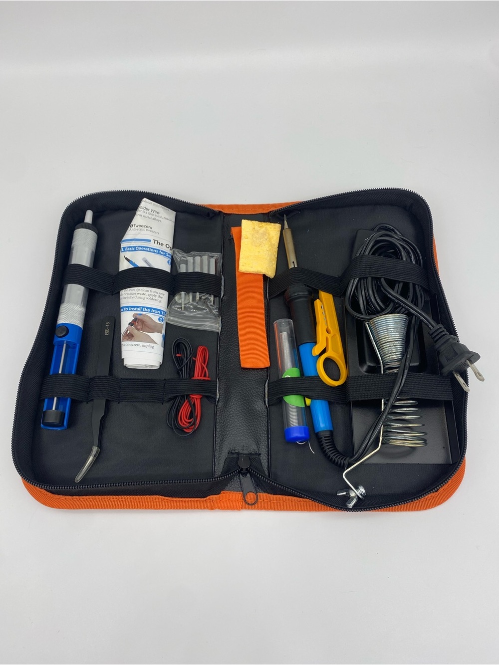 Soldering Iron Kit with Accessories - Orange